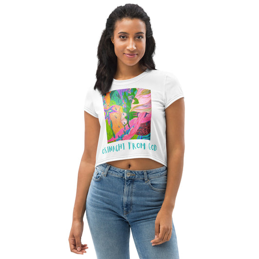 All-Over Print Crop Tee